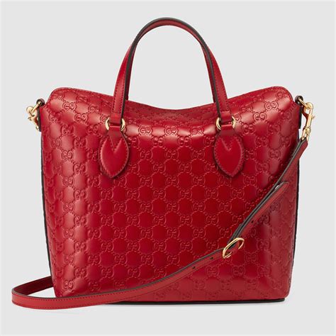 gucci signature bag red|genuine Gucci tote bags.